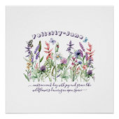 Individuelle Name Sprichwort Zitat Schmetterling W Poster (Vorderseite)