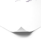 Individuelle Name Sprichwort Zitat Schmetterling W Poster (Ecke)