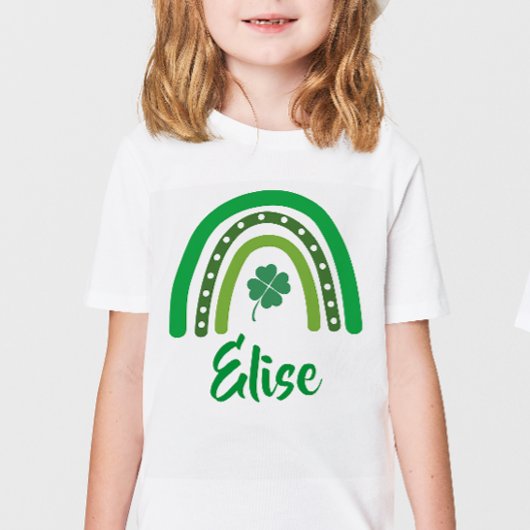 INDIVIDUELLE NAME St. Patrick's Day Boho Rainbow K T-Shirt