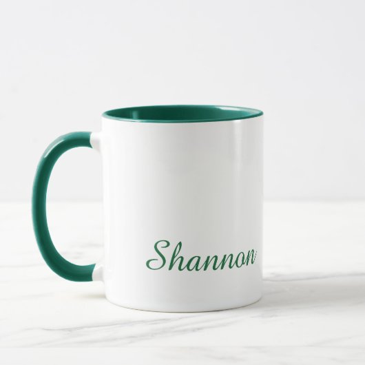 Individuelle Name St. Patrick's Day-Geschenk Tasse (Links)