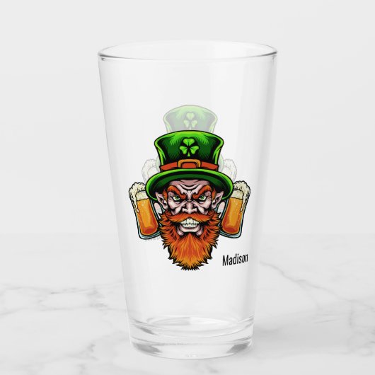 Individuelle Name St. Patrick's Day Glas (Vorderseite)