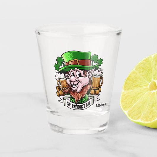Individuelle Name St. Patrick's Day Shooting Glas (Vorderseite)