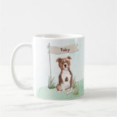 Individuelle Name Staffordshire Bull Terrier Pet D Kaffeetasse (Links)