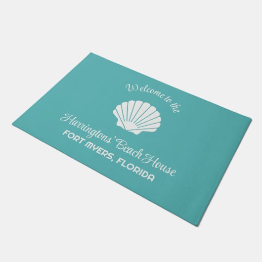 Individuelle Name, Standort und Farbähnlich Fußmatte (Schrägansicht)