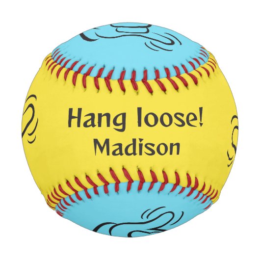 Individuelle Name, Standort und Farbe Shaka Baseball (Vorderseite)