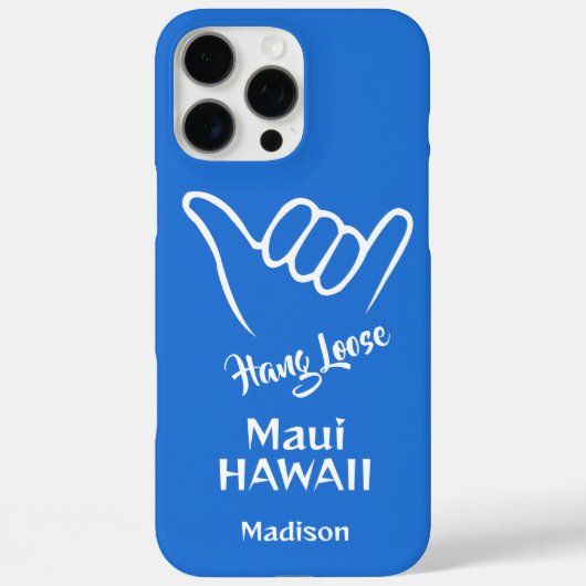 Individuelle Name, Standort und Farbe Shaka Case-Mate iPhone Hülle (Rückseite)