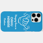 Individuelle Name, Standort und Farbe Shaka Case-Mate iPhone Hülle (Rückseite (Horizontal))