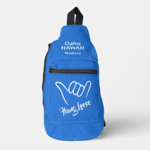 Individuelle Name, Standort und Farbe Shaka Crossbody Bag