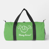 Individuelle Name, Standort und Farbe Shaka Duffle Bag (Vorderseite)
