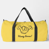 Individuelle Name, Standort und Farbe Shaka Duffle Bag (Vorderseite)