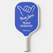 Individuelle Name, Standort und Farbe Shaka Pickleball Schläger (Rückseite)