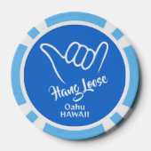 Individuelle Name, Standort und Farbe Shaka Pokerchips (Rückseite)