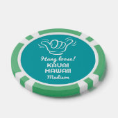 Individuelle Name, Standort und Farbe Shaka Pokerchips (Einzeln)