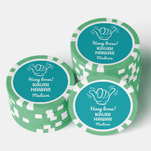 Individuelle Name, Standort und Farbe Shaka Pokerchips