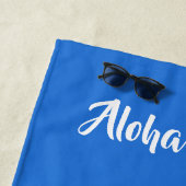 Individuelle Name, Standort und Farbe Shaka Strandtuch (Beispiel)