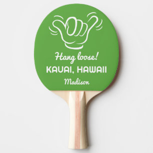Individuelle Name, Standort und Farbe Shaka Tischtennis Schläger