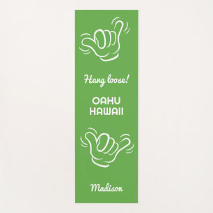 Individuelle Name, Standort und Farbe Shaka Yogamatte