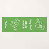 Individuelle Name, Standort und Farbe Shaka Yogamatte (Vorderseite (Horizontal))
