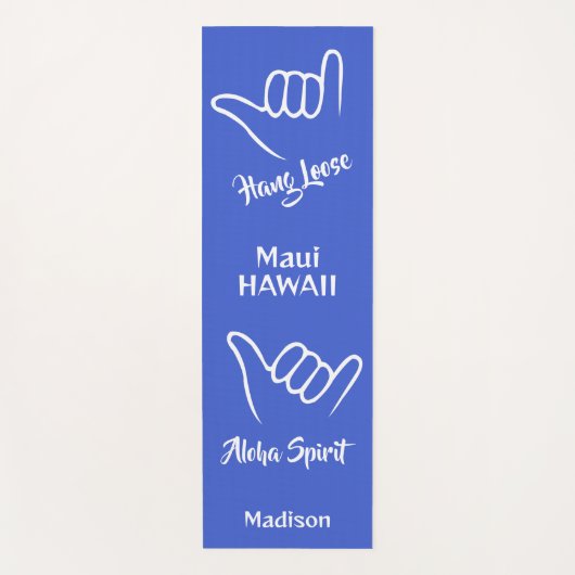 Individuelle Name, Standort und Farbe Shaka Yogamatte (Vorderseite)