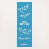 Individuelle Name, Standort und Farbe Shaka Yogamatte (Rückseite)