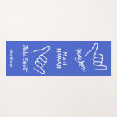 Individuelle Name, Standort und Farbe Shaka Yogamatte (Vorderseite (Horizontal))