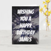 Individuelle Name Star Explosion Geburtstagkarte Karte (Gelbe Blume)