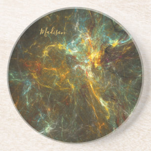Individuelle Name Star Field Getränkeuntersetzer