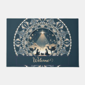 Individuelle Name Star of Wonder Nativity Dot Mand Fußmatte (Vorderseite)