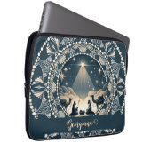 Individuelle Name Star of Wonder Nativity Dot Mand Laptopschutzhülle (Vorne Rechts)