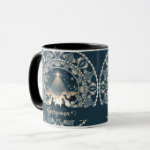 Individuelle Name Star of Wonder Nativity Dot Mand Tasse (Vorderseite Links)