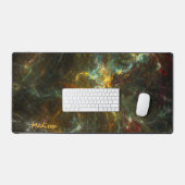 Individuelle Name Starfield Schreibtischunterlage (Tastatur & Maus)
