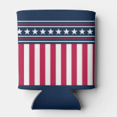 Individuelle Name Stars n Streifen Rotes Blau Dosenkühler (Rückseite)