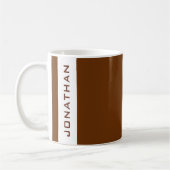 Individuelle Name stellen moderne Elegante Einfach Kaffeetasse (Links)