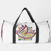 Individuelle Name Stilisierte Schmetterling Duffle Bag (Vorderseite)