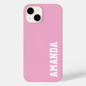 Individuelle Name Stilvoll Moderne Elegante Rosa F Case-Mate iPhone Hülle (Rückseite)