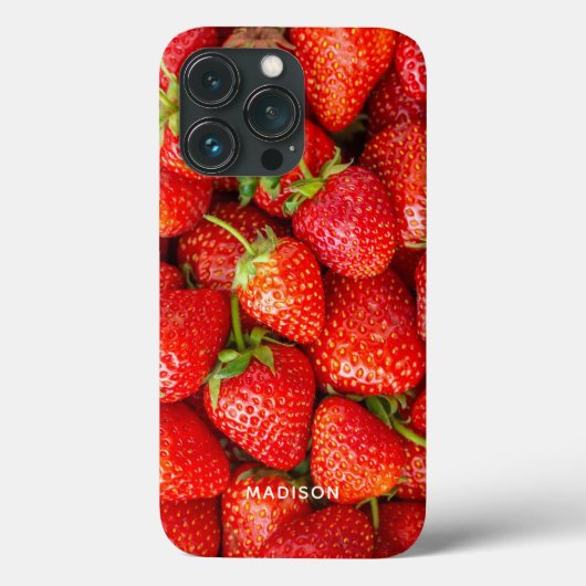 Individuelle Name Strawberries Case-Mate iPhone Hülle (Rückseite)