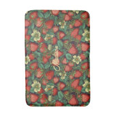 Individuelle Name Strawberry Pattern Badematte (Vorderseite Vertikal)