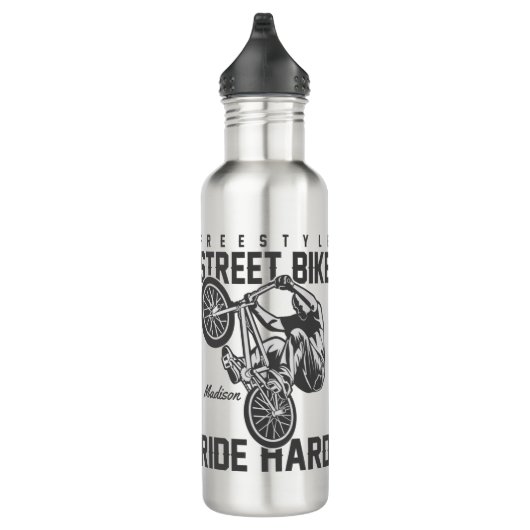 Individuelle Name Street Bike Wasserflasche Edelstahlflasche (Rechts)