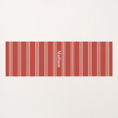 Individuelle Name Streifen Muster Yogmatte Yogamatte (Rückseite (Horizontal))