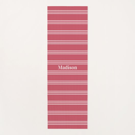 Individuelle Name Streifen Muster Yogmatte Yogamatte (Vorderseite)