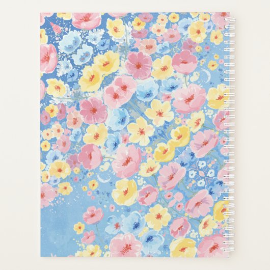 Individuelle Name Stylist Blumenplaner Planer (Rückseite)