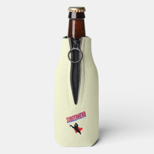 Individuelle Name Subeerhero Bierflasche Cooler Flaschenkühler (Flasche Rückseite)