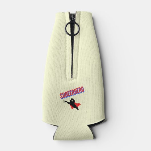 Individuelle Name Subeerhero Bierflasche Cooler Flaschenkühler (Rückseite)