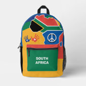 Individuelle Name Südafrika Bedruckter Rucksack (Vorderseite)