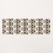 Individuelle Name Sugar Skull Yogamatte (Rückseite (Horizontal))