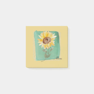 Individuelle Name Sunflower Post It Notes Post-it Klebezettel