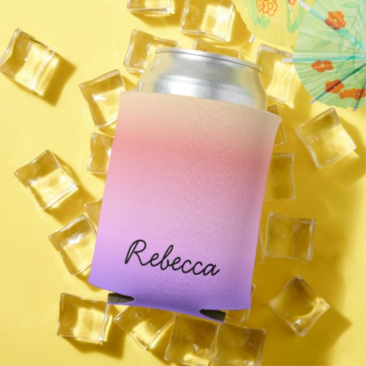 Individuelle Name Sunset Ombré Gradient Dosenkühler (In Situ Sommer)