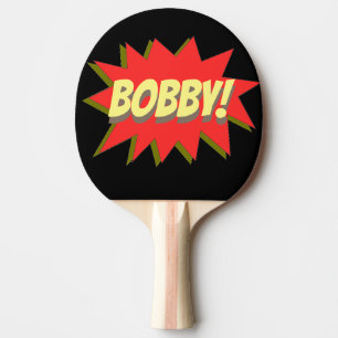 individuelle Name Superhero Ping Pong Paddle Tischtennis Schläger