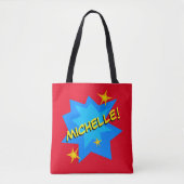 Individuelle Name Superhero Tasche (Vorderseite)