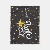 Individuelle Name Superstar Fleecedecke (Vorderseite)